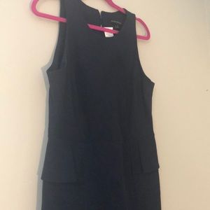 Banana Republic navy structured peplum dress sz 14